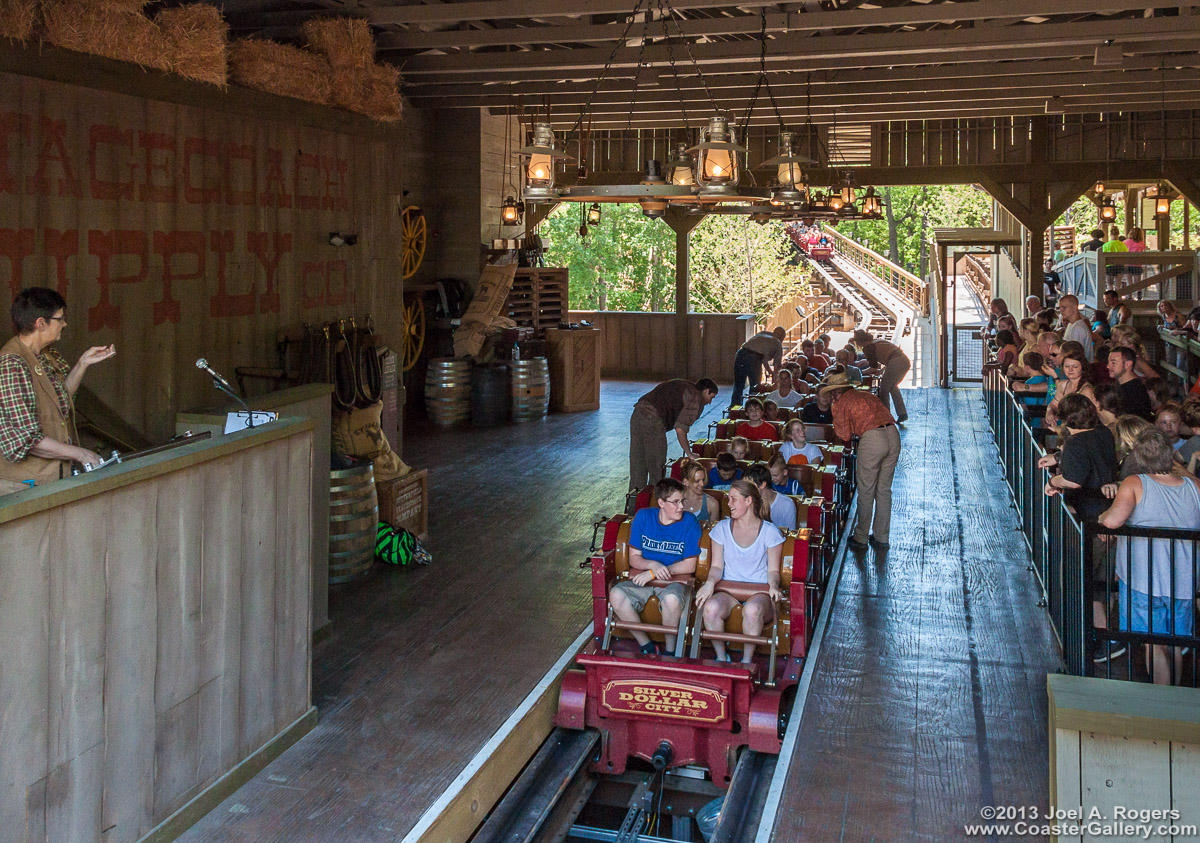 The western-themed station on Outlaw Run