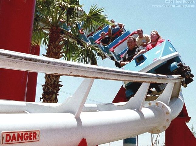 Patriot roller coaster close-up