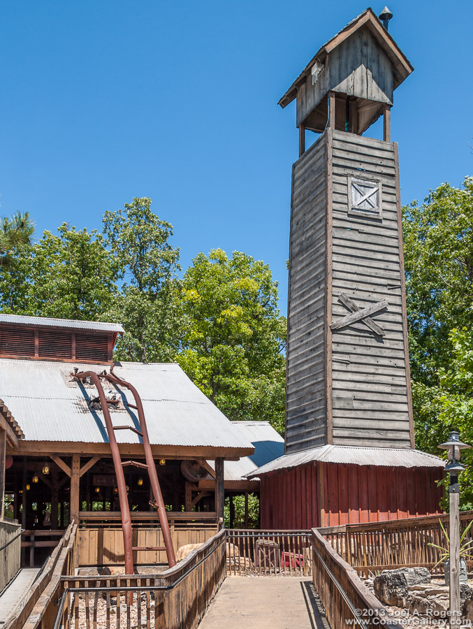 Roller coaster wreckage - Powder Keg at Silver Dollar City