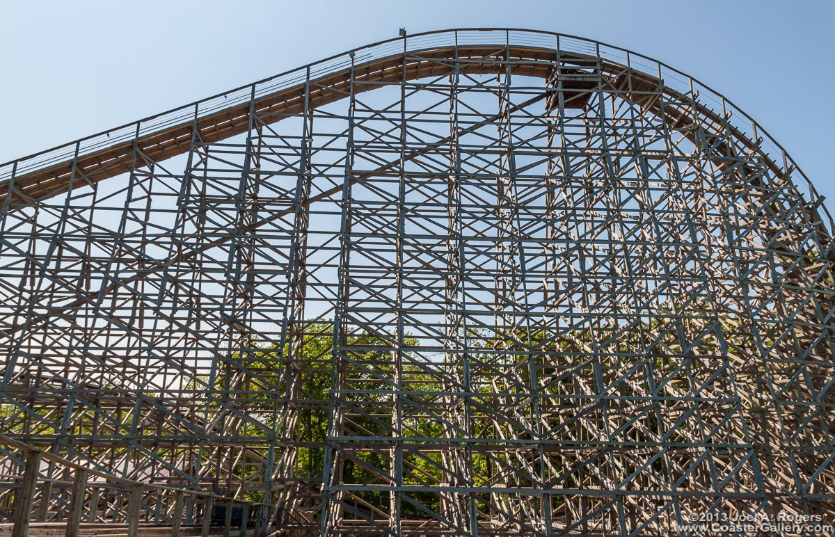 Lift hill on the Prowler Roller Coaster