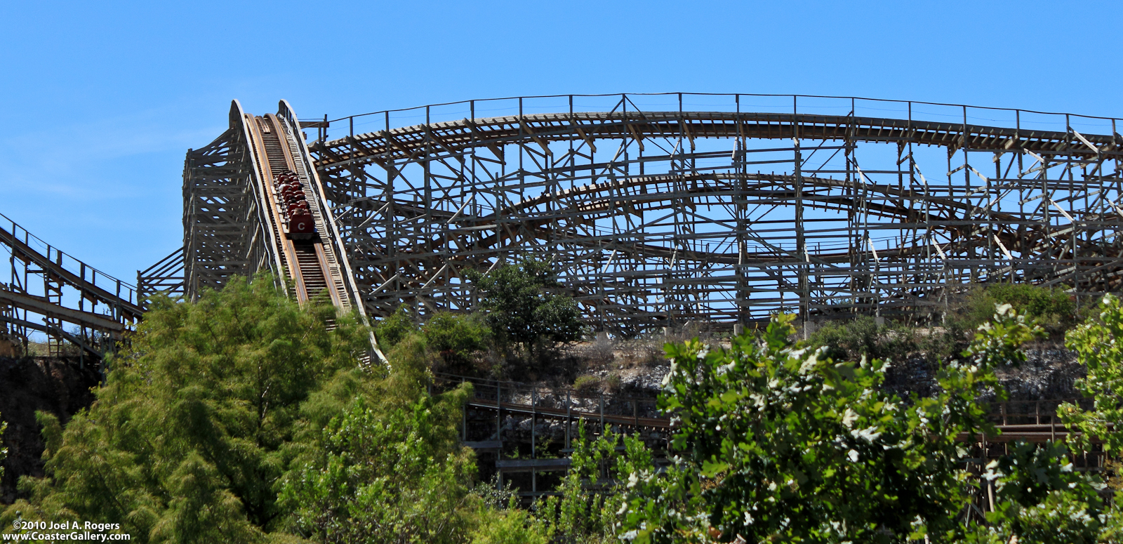 The Rattler roller coaster in Texas
