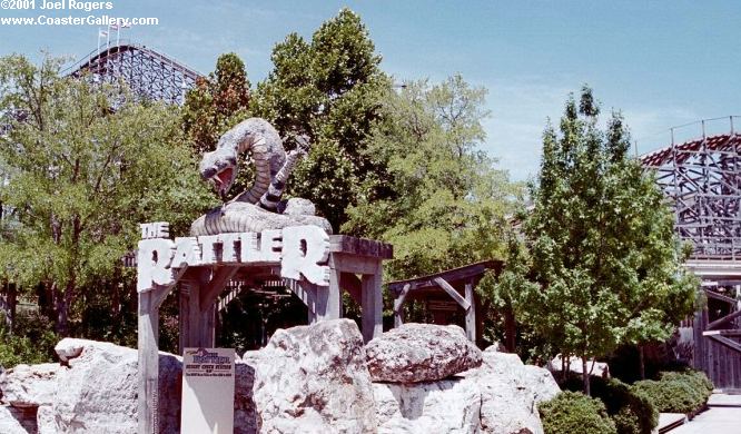 Rattler's entrance and sign
