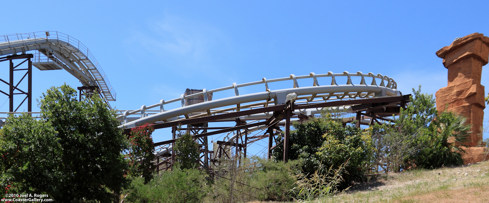 Six Flags Mine Train roller coaster built by Arrow Dyamics