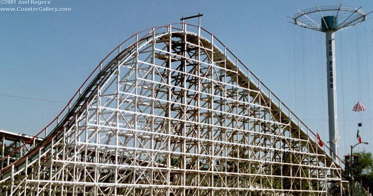 Texas Chute Out, Intamin Parachute Tower at Six Flags Over Texas