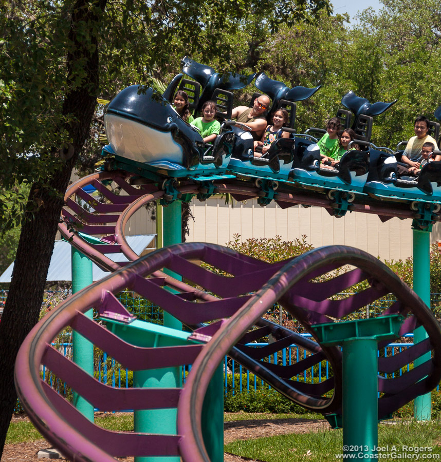 Sesame Street section of Sea World and the Shamu Express roller coaster