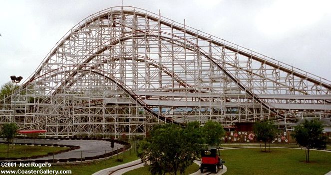 Wooden roller coaster profile