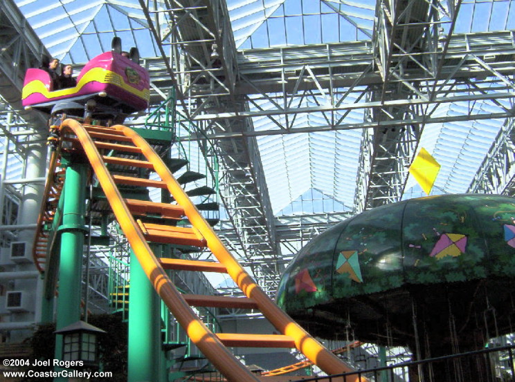 Spinning roller coaster in Minnesota