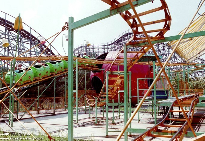 Wacky Worm coaster built by Pinfari