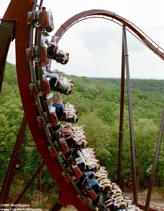 Steel Twister roller coaster built by Bolliger and Mabillard