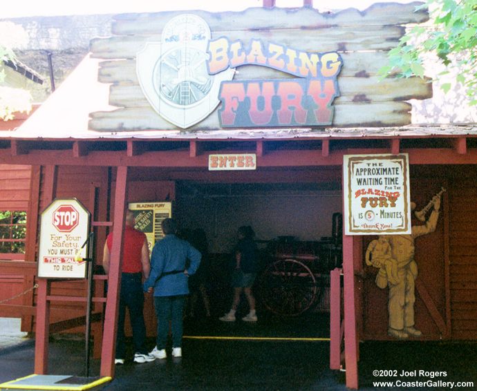 Blazing Fury enclosed roller coaster - dark ride