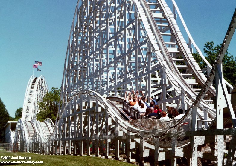 Roller coaster built by John Allen and the Philadelphia Toboggan Company
