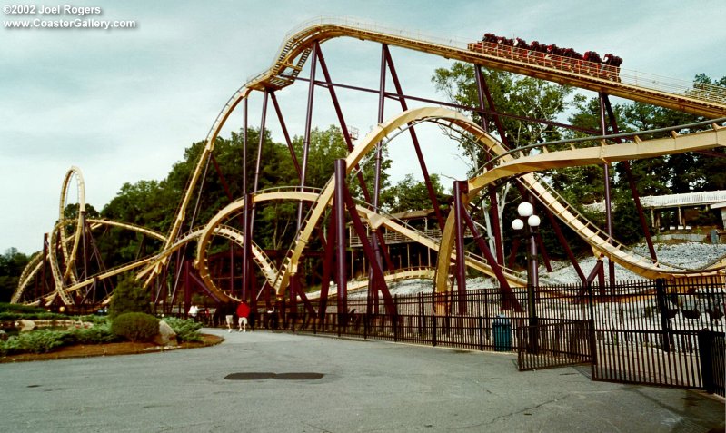 Georgia Scorcher stand-up roller coaster