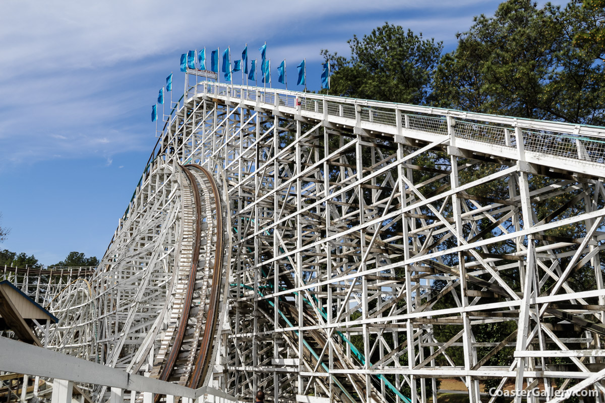 Georgia Cyclone roller coaster in Atlanta