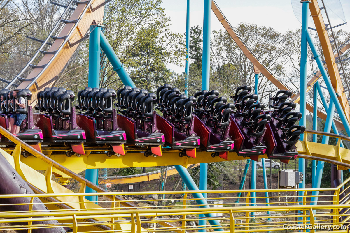 Stand-up coasters built by Bolliger and Mabillard