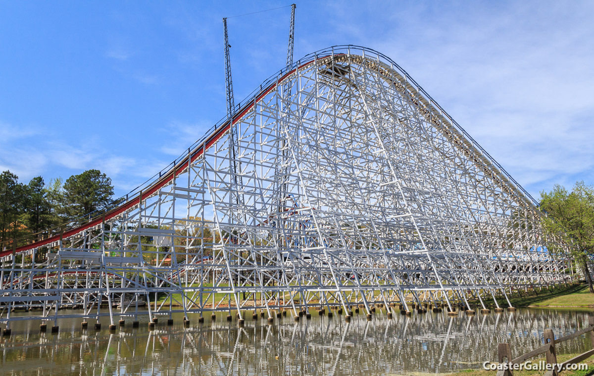 Chattahoochee River flooding at Six Flag Over Georgia