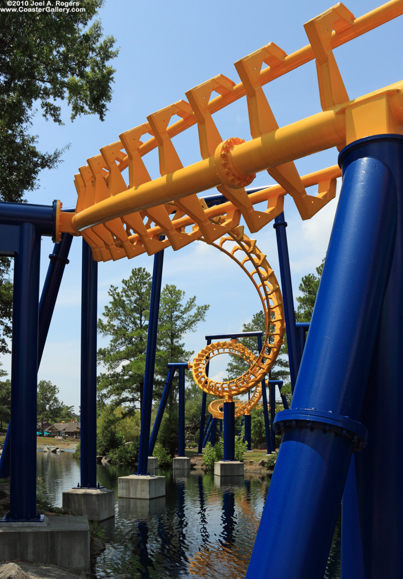 Looking down the barrel of two corkscrew loops