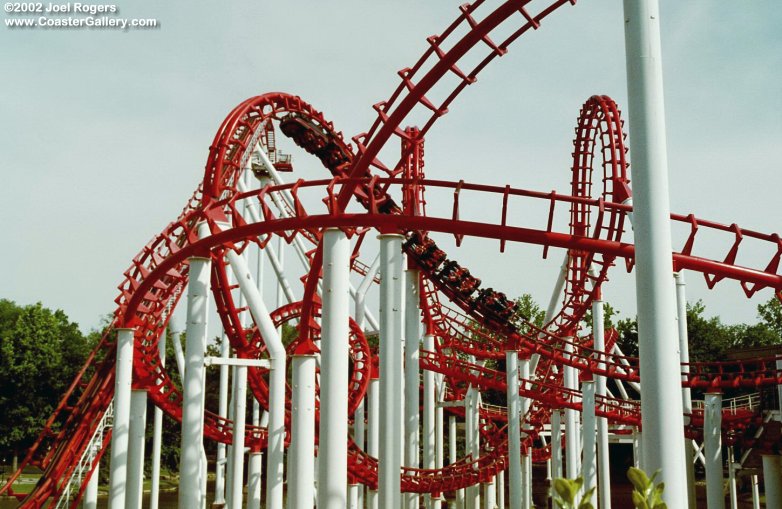 Stock image of a roller coaster