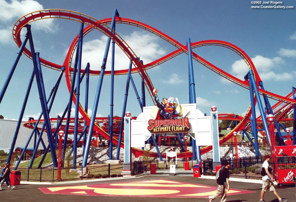 Superman Ultimate Flight Flying Coaster in Atlanta Georgia