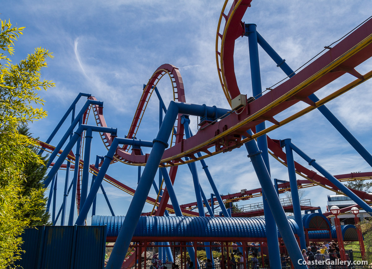 Stock picture of an amusement park