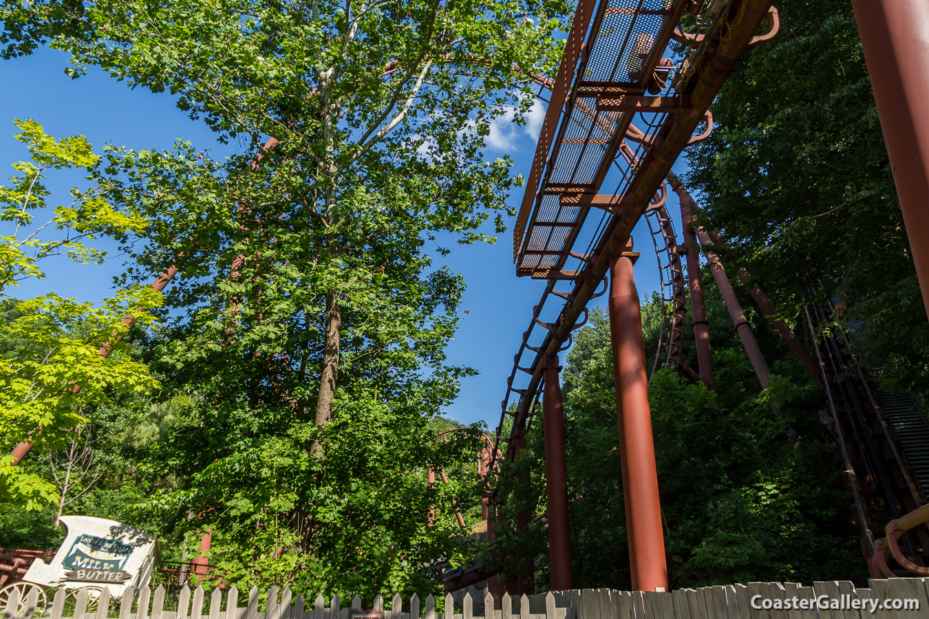 Tennessee Tornado coaster at Dolly Parton's amusement park