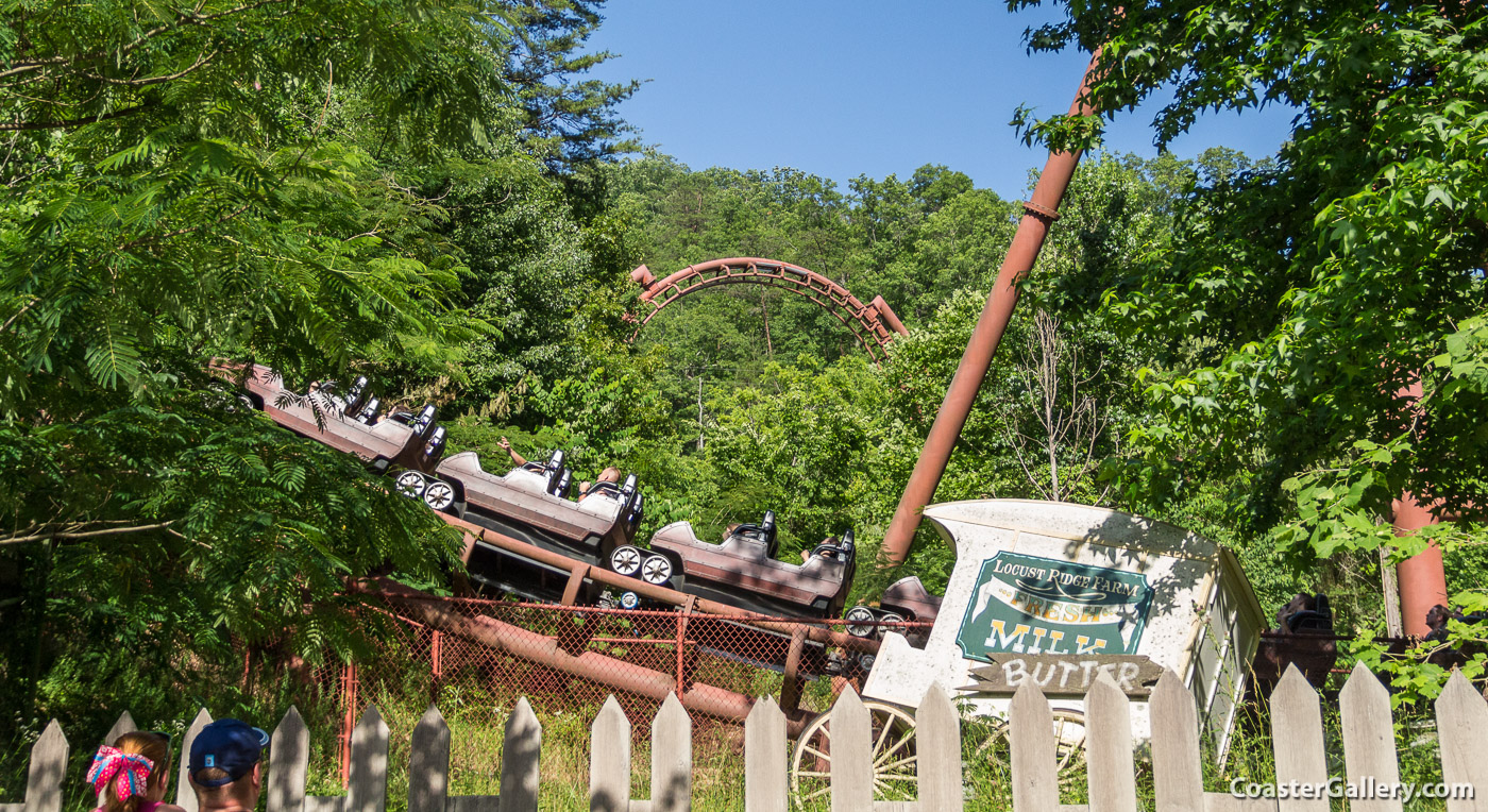 Roller coaster at Dolly Parton's amusement park