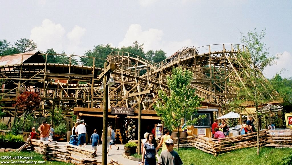 Twister coaster in Dollywood Park