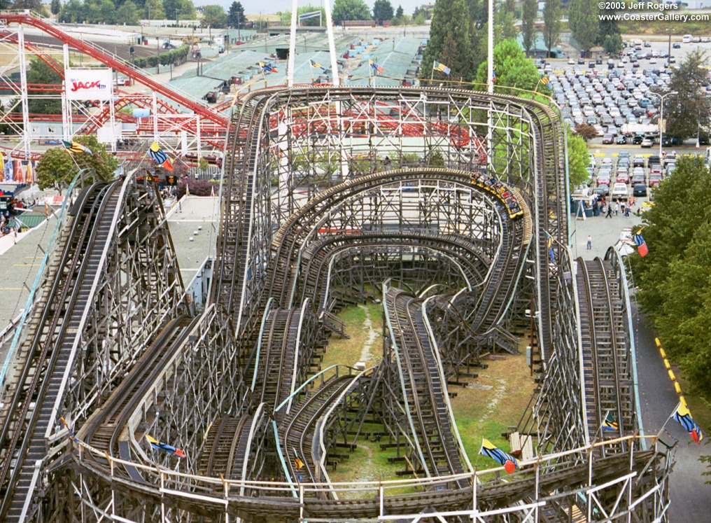 Wooden Roller Coaster in Vancouver