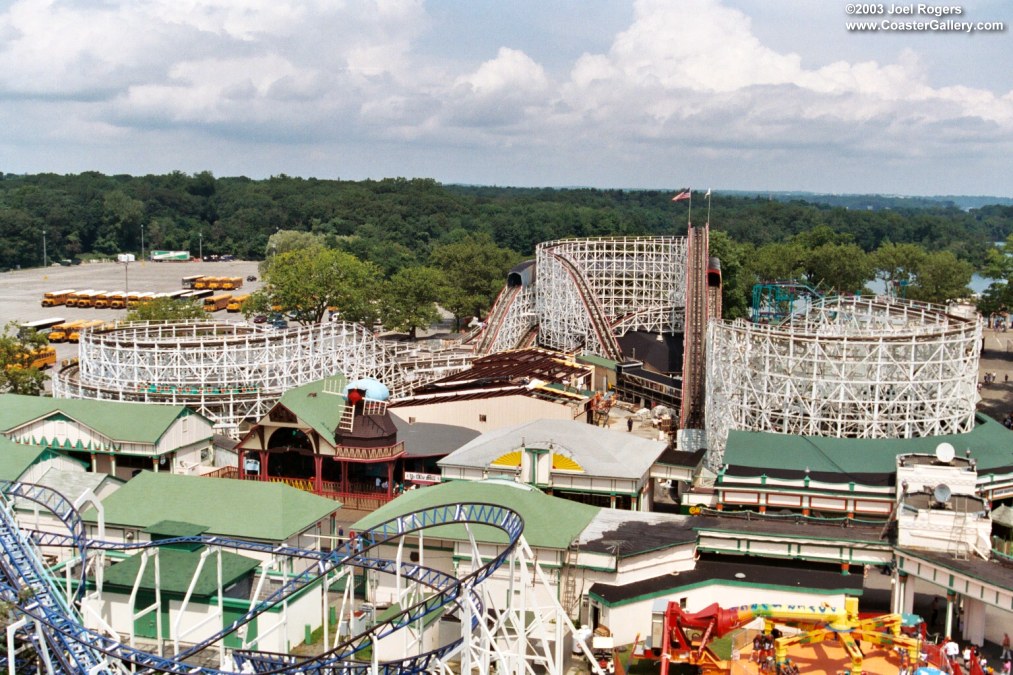 Aerial view of Rye Playland