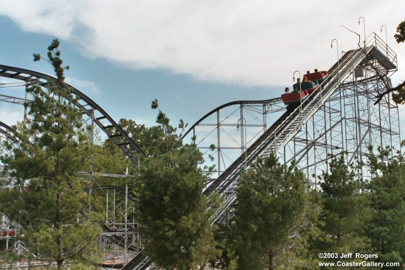 Jack Rabbit roller coaster in Celibration City