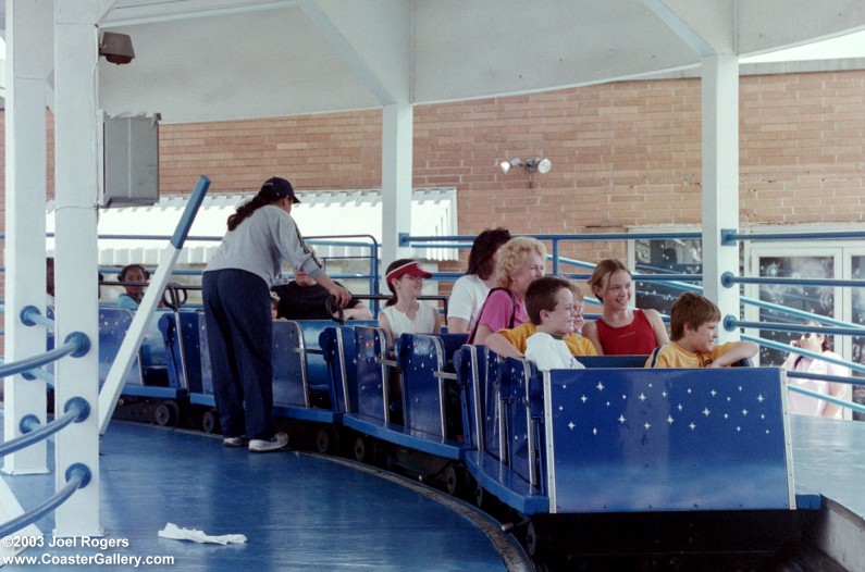 Little Dipper roller coaster in the station