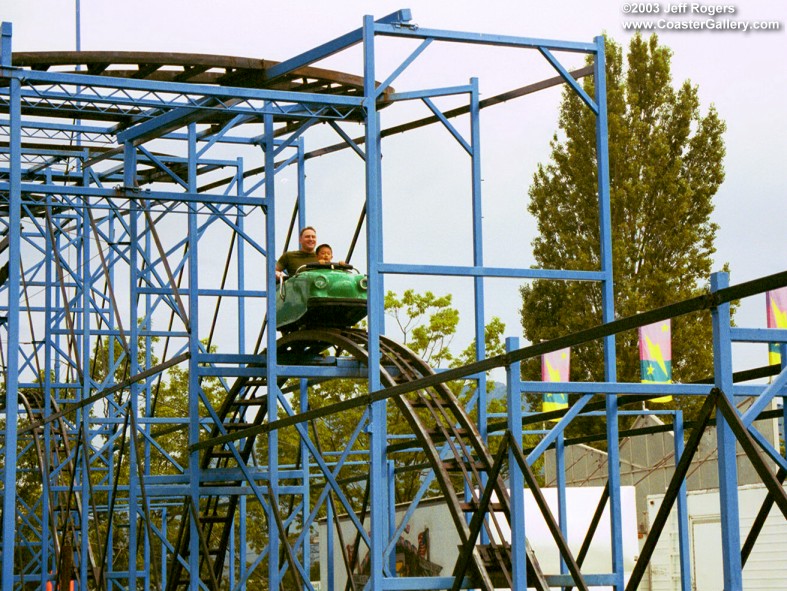 PNE Playland roller coaster close-up