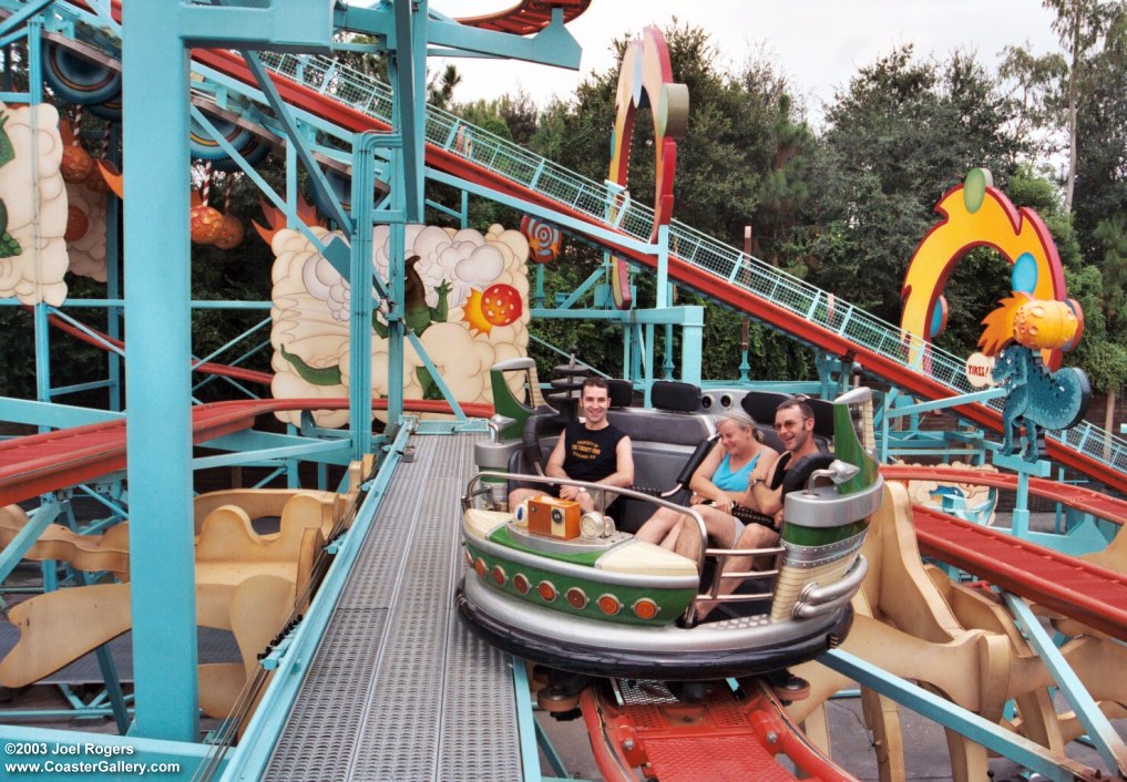 spinning coaster at Disney's Animal Kingdom