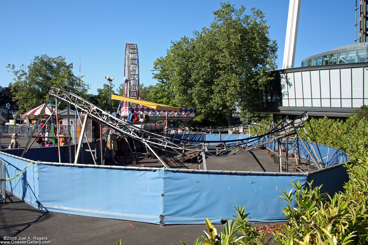 The Rainbow Chaser roller coaster in Washington