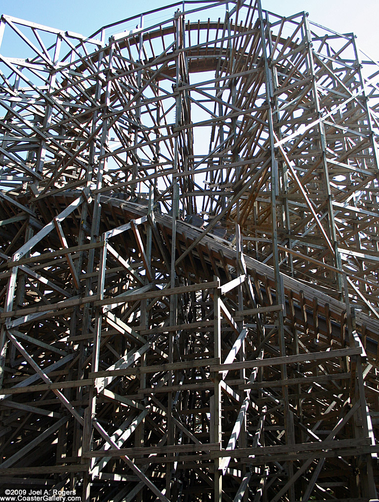 Wooden roller coaster near Seattle, WA