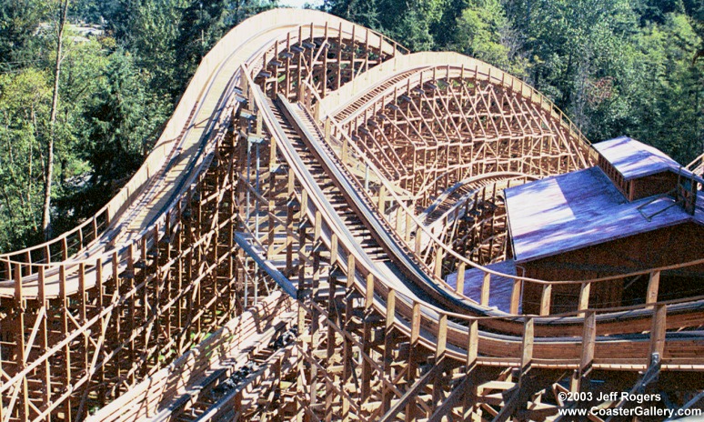 Roller coaster in Federal Way, Washington