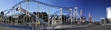 This panorama shows the Experience Music Project and Windstorm.