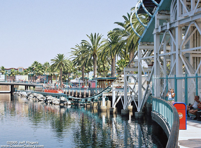 California Screamin' (now called The Incredicoaster) over the water