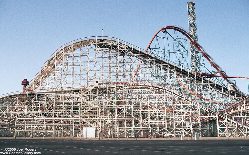 Colossus roller coaster after reprofiling