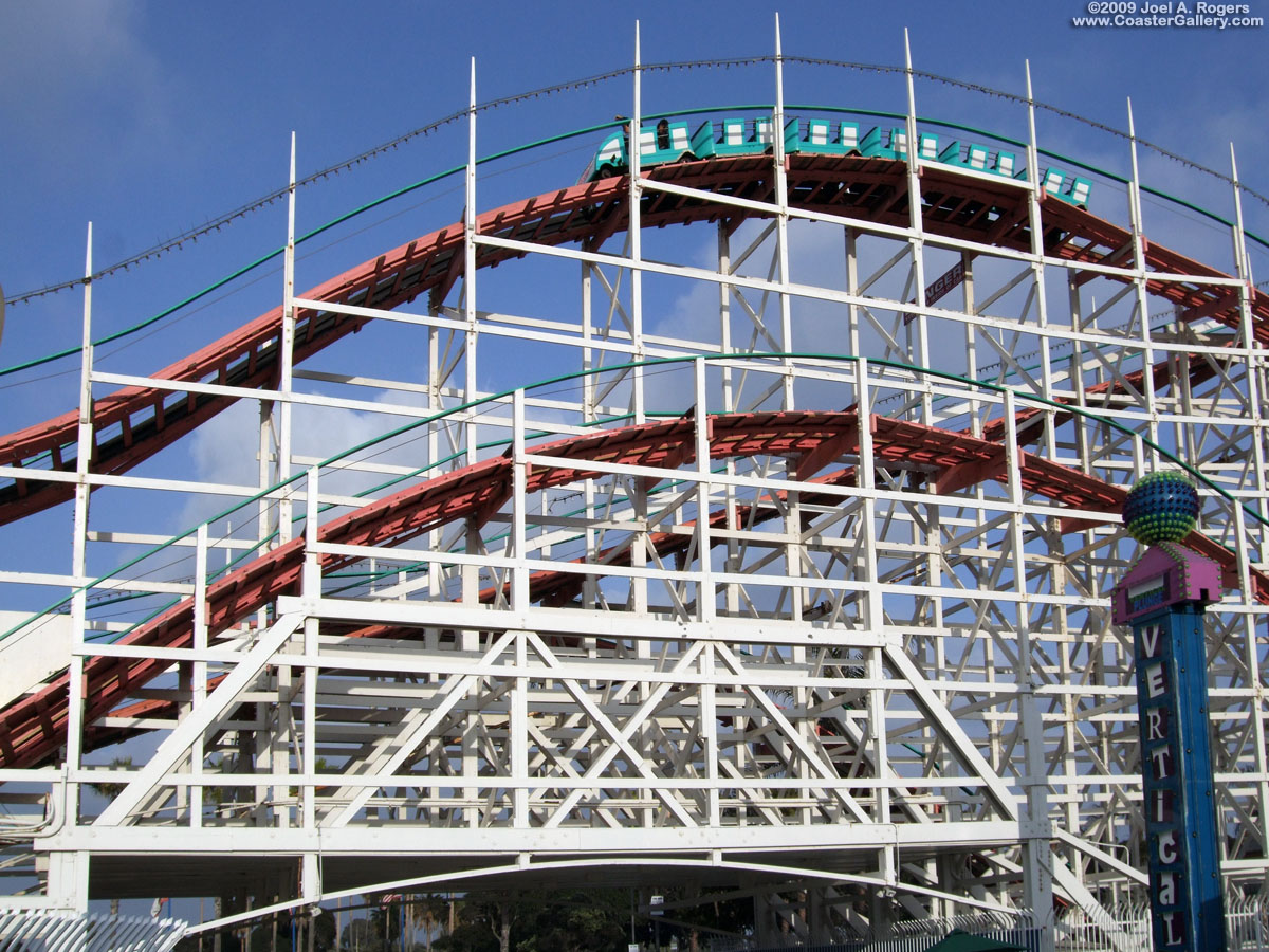 Mission Beach Roller coaster in San Diego