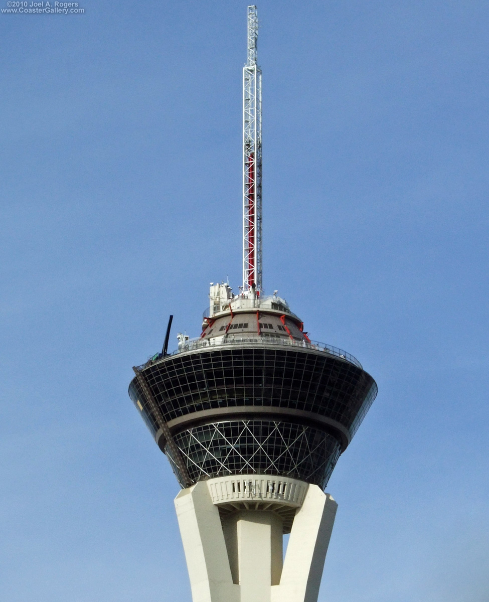 Thrill rides on the top of the Stratosphere