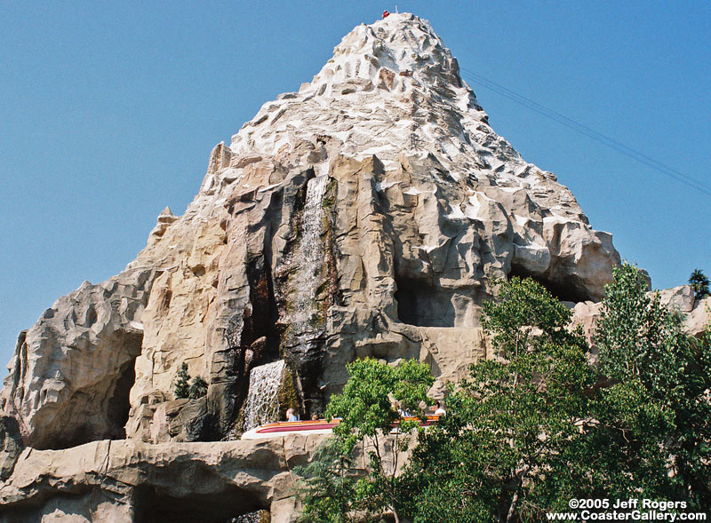 Disneyworld's Matterhorn has a hidden basketball court!