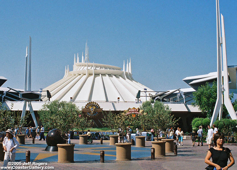 Space Mountain and Tomorrowland at Disneyland