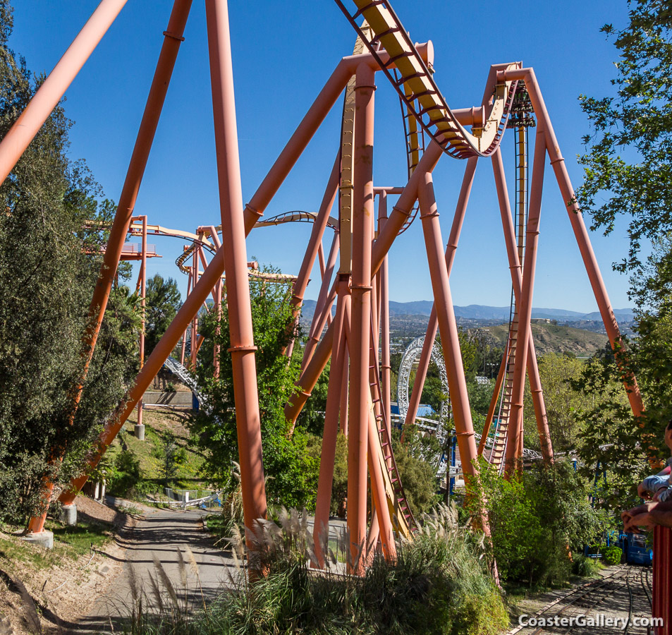 Pretzel Loop at Six Flags Magic Mountain