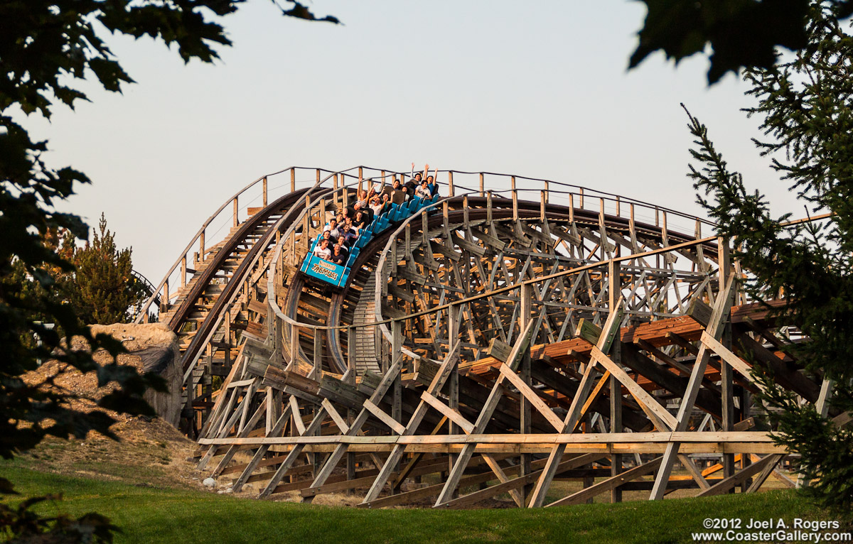 Roller coaster photography