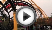 Video of Corkscrew roller coaster