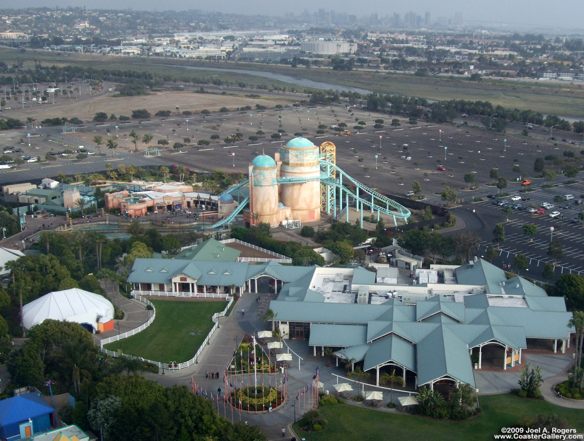 Aerial view of SeaWorld San Diego