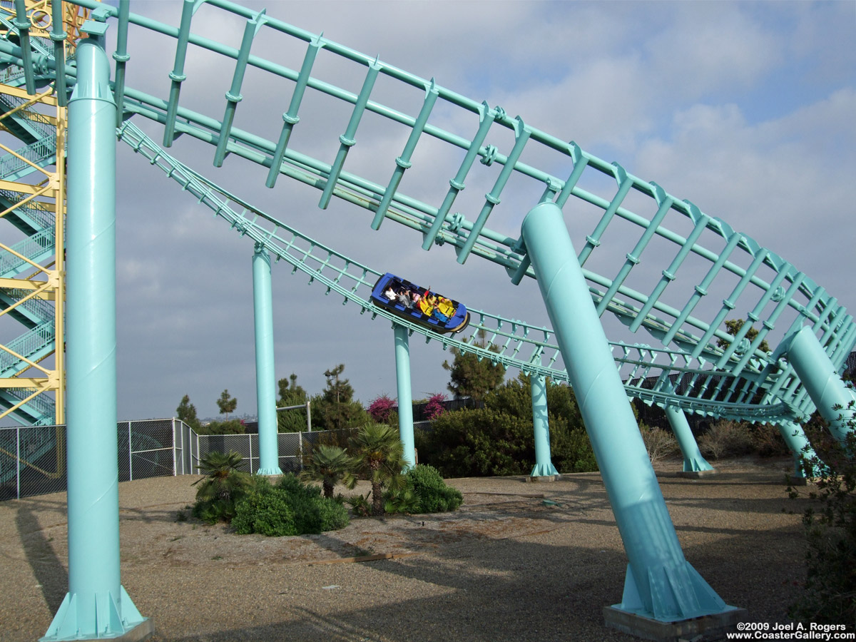 A section of the track on the Journey to Atlantis