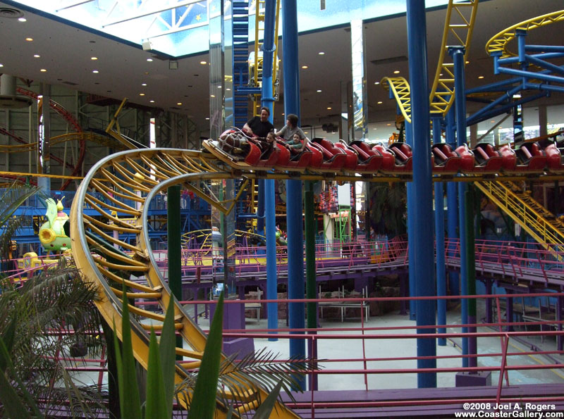 Autosled roller coaster in Edmonton, Alberta