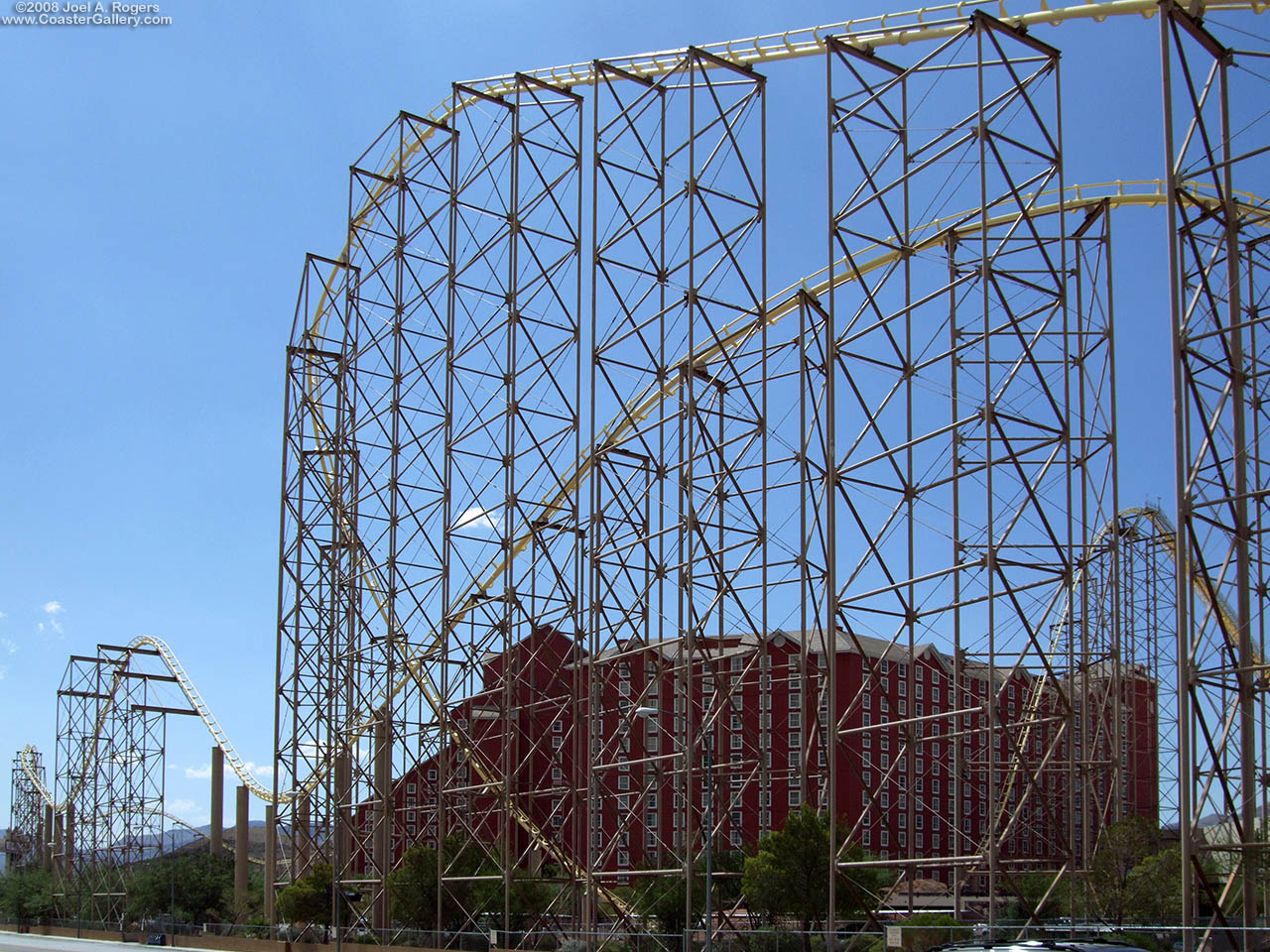 Massive roller coaster structure