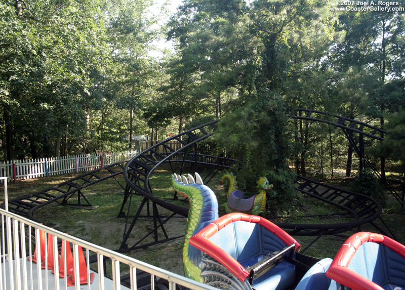 Dragon roller coaster at Blackbeard's Cave